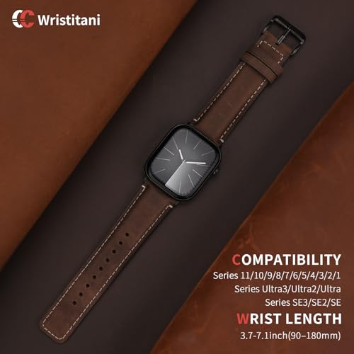 Image of Wristitani Genuine Leather Strap for Apple Watch