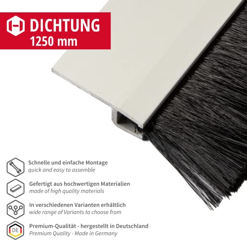 Gedotec, guarnizione a spazzola per porte, con