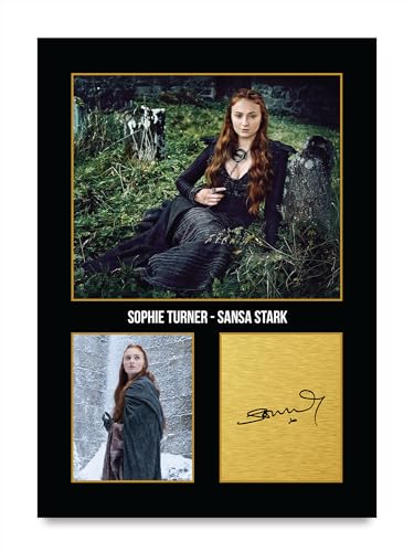 Bild: HWC Trading Sophie Turner Game of Thrones Sansa Stark Geschenke Gedrucktes Signiertes Autogramm Foto f�r Fans von Fernsehshows - A4 Nur Druck (ID-005430) f�r 11,99 EUR bei amazon.de