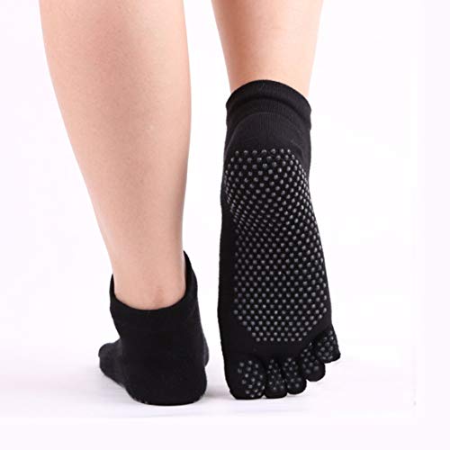 Kurphy Rutschfeste Socken für Herbst und Winter, Sport, Yoga, Fitness, fünf Finger, Pilates, Yoga, Fitnessstudio, Silikon, rutschfest, atmungsaktiv Cover