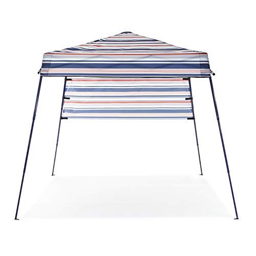 SlumberTrek Tropez Portable Beach Gazebo Red, White, Blue