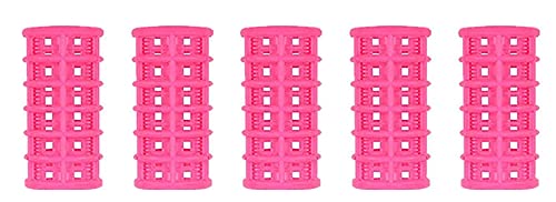 ayushicreationa Hair Rollers Plastic Snap on Curlers for Hairdressing Styling for Girls & Women No Heat Wave Hair Curlers for Salon Multicolor (5 PCS)