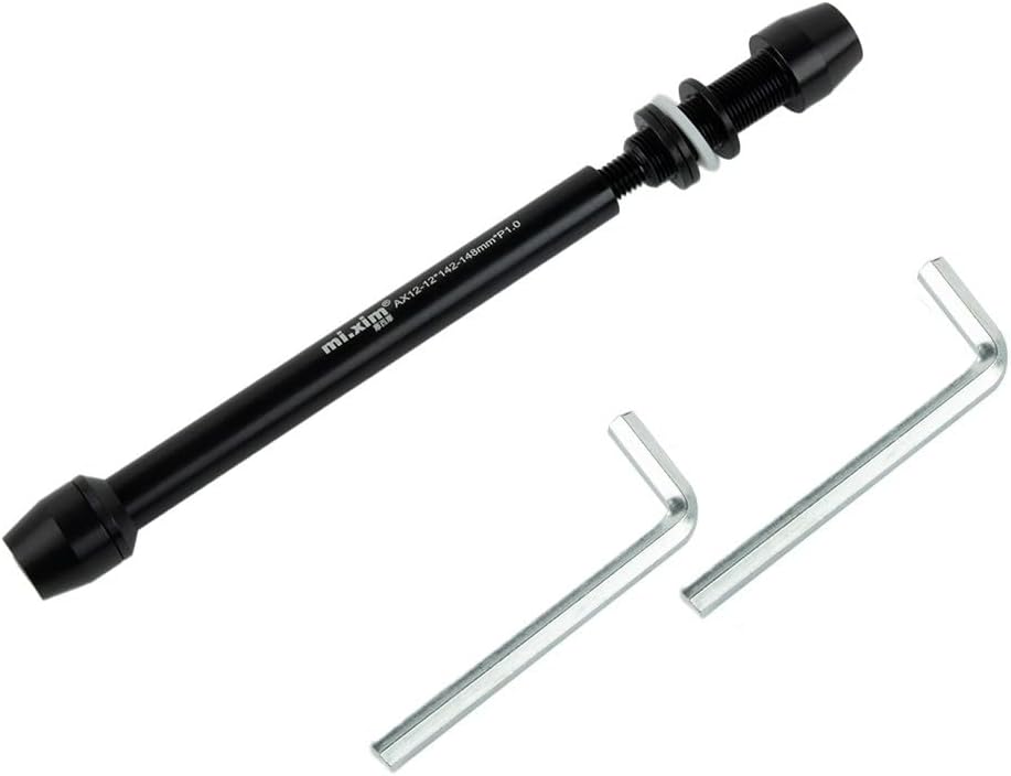 Bike Trainer Thru Axle Skewer, Thru Axles For Bike Trainers 12X142 148Mm P1.0/P1.5 Thru Axle Adapter For Skewer Wheel Attachment Trainer, Bike Trainer Thru Axles Adapter(P1.0)