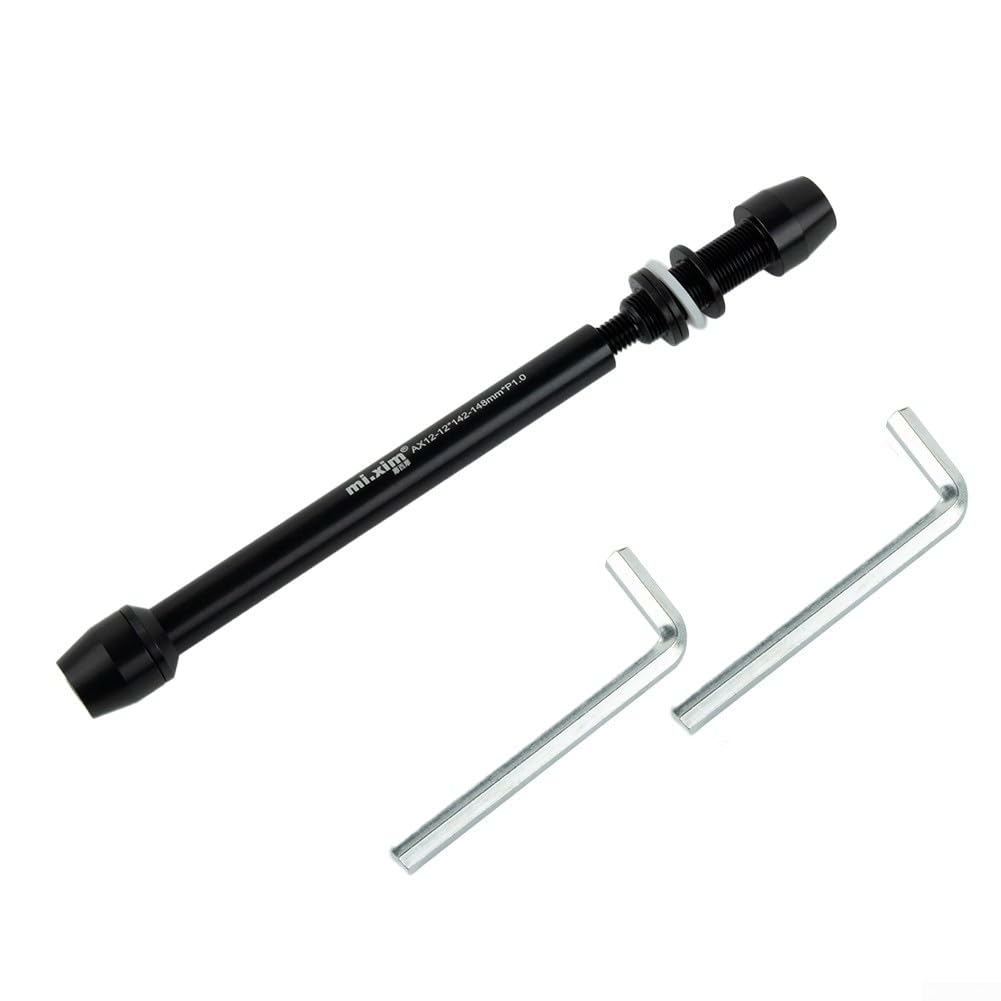 Bike Trainer Thru Axle Skewer, Thru Axles For Bike Trainers 12X142 148Mm P1.0/P1.5 Thru Axle Adapter For Skewer Wheel Attachment Trainer, Bike Trainer Thru Axles Adapter(P1.0)