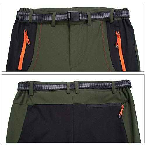 Freiesoldaten Hombres Al Aire Libre Pantalones de Senderismo Ligero Resistente al Agua Caminando Pantalones de Caza con Cinturón - imagen 5