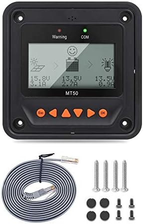 EPEVER MPPT Solarny regulator ładowania Tracer AN Series 10 A/20 A/30 A/40 A, z automatyczną identyfikacją napięcia systemu 12 V/24 V DC (40 A+MT50+RTS+RS485)