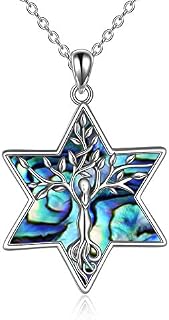 YAFEINI Tree of Life Necklace 925 Sterling Silver Moonstone Celtic Knot Pendant Necklace for Women Jewelry