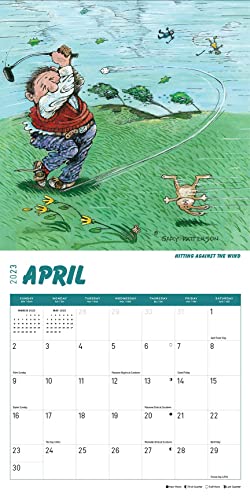 2023 Gary Patterson Sports Fanatic Wall Calendar By Bright Day, 12 X 12 Inch, Funny Comic Art #TOP3