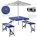 Mesa Plegable de Camping - con 4 Sillas - Aluminio - Medidas...