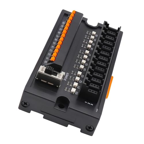 Módulo de distribución PLC conector de 3 pines amarillo para sensores de proximidad 6