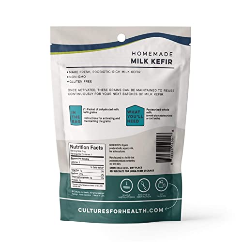 Cultures For Health MKG Milk Kefir Grains | Diy Frothy Dairy Non-Gmo Probiotic Drink thumb #1