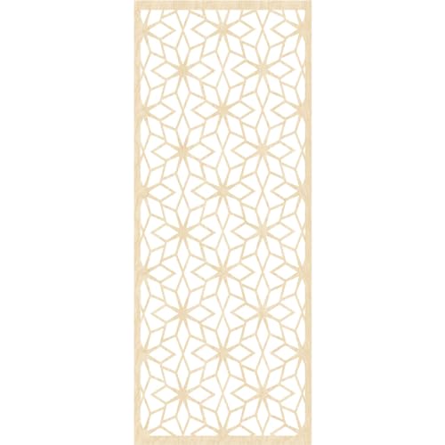 Image of 29 3 /8 inchW x 74 3 /8 inchH x 1 /4 inchT Lake Decorative Fretwork Wood Wall Panels, Birch