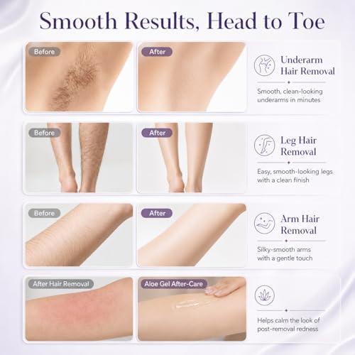 Watofun Body Hair Removal Cream for Women with Aloe Gel for Sensitive Skin, 5 Min Painless - image 4