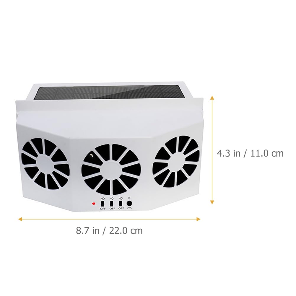 Énergie solaire Ventilateur d'extraction d'air: Ventilateur d'extraction de fenêtre d'été Extracteur pour Voiture