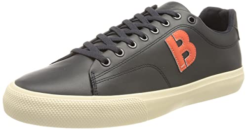 BOSS Aiden Tenn Men's Lace-Up Trainers, Dark Blue408, 9 UK