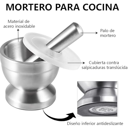 La Mejor Lista de Juegos de mortero y mano de esta semana. 12 Juegos de mortero y mano marca UEBSDVA (3)