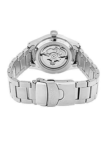 Seiko Herren Analog Automatik Uhr mit Edelstahl Armband SRPG27K1