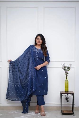 Image of FABNEX Kurta Set for Women | Women Kurti Pant Set (K-148-150)