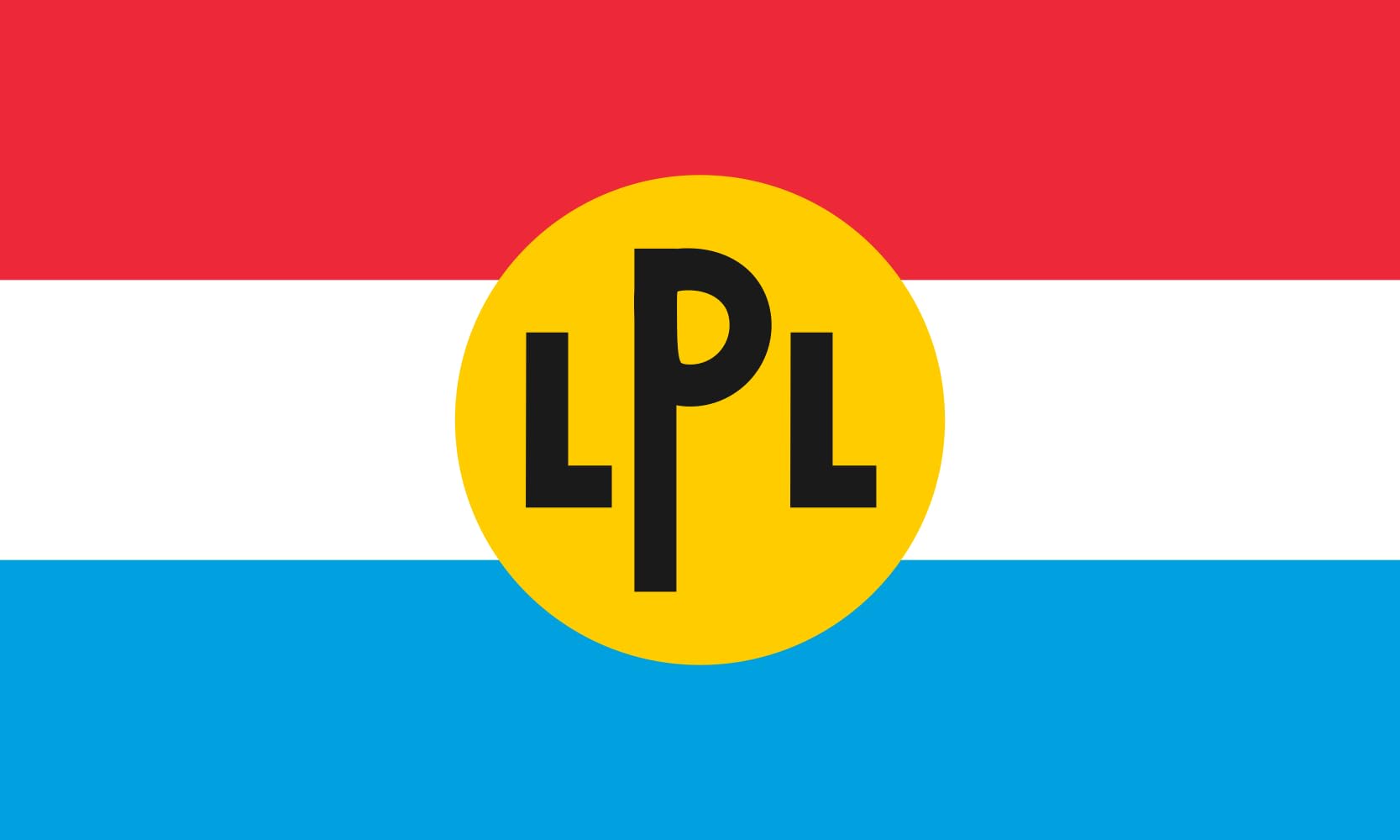 Drapeau Large LPL de la Luxembourgish Patriot League pour décoration historique