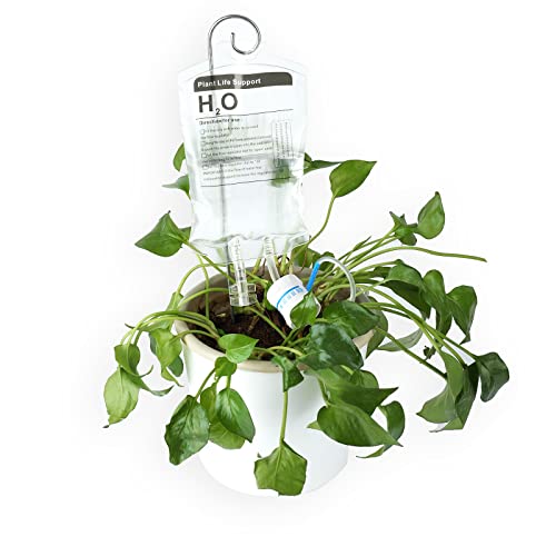 TOYMIS 2 Piezas Bolsa de Agua de Soporte de Vida Vegetal, Plant Watering System con Clavija de Metal Plant Waterer Dispositivo de Riego Automático Plant Water Sistema de Riego Automático para Plantas Cover