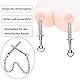 Edelstahl Nippel Nippelklemmen Brustwarzen Sex Nipple Clamps mit Metallkette Brust Schamlippen Clip Sex Sklaven Nippel Klemmen BDSM Erotik SM Sexspielzeug Extreme Paare Nippel Klemmen Frauen