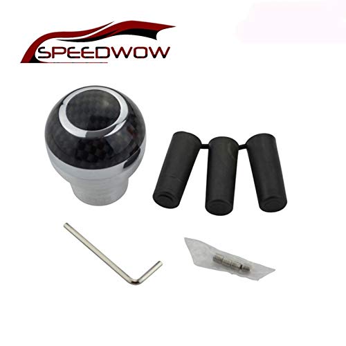 SPEEDWOW Car Manual Gear Shift Knob Carbon Fiber Lever Shift Knob Car