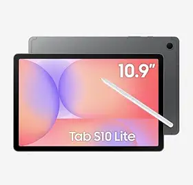 Tablet S10 Lite, Tela 10.9" e Bateria 24 horas, 128Gb e 6Gb RAM, Android 15, Processador Exynos 1380, Caneta S Pen, Camera Frontal e Traseira de 8MP, Nota Fiscal, Cinza Grafite