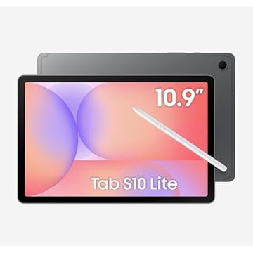 Tablet S10 Lite, Tela 10.9" e Bateria 24 horas, 128Gb e 6Gb RAM, Android 15, Processador Exynos 1380, Caneta S Pen, Camera Frontal e Traseira de 8MP, Nota Fiscal, Cinza Grafite