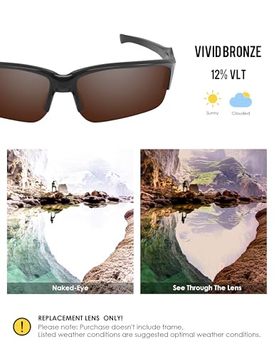 Image of BLAZERBUCK Polarized Replacement Lenses for Oakley Flak Beta OO9363 /Flak Beta Asian Fit OO9372 Sunglass