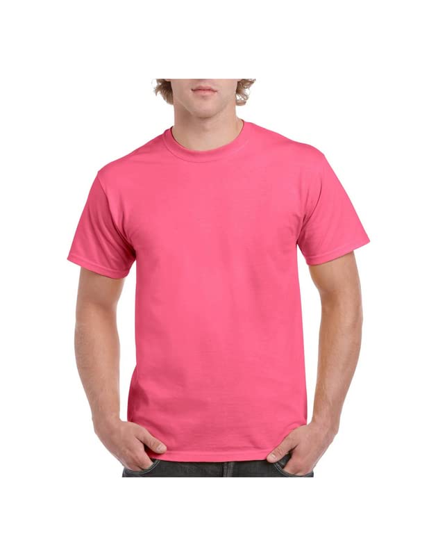 T-shirt Gildan 5000 Blank couleur azalée taille M pour adulte