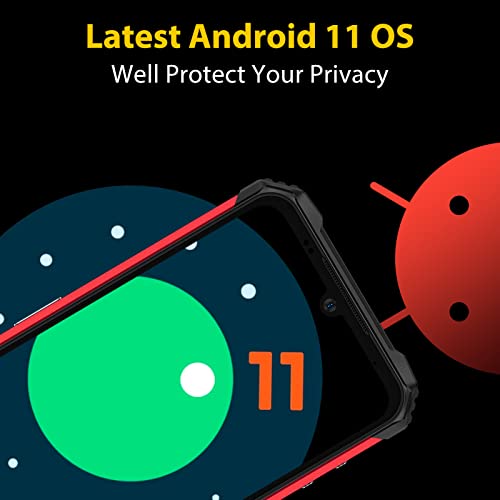 Ulefone Armor 8 Rugged Cell Phones Unlocked, Waterproof Phone 4Gb Ram 64Gb Rom 256Gb Expansion, 16Mp+5Mp+2Mp Camera, Android 11 Octa-Core, 6.1 Inch Display, Nfc, Otg, Gps, 5G Wifi, Global Version, Red #TOP6