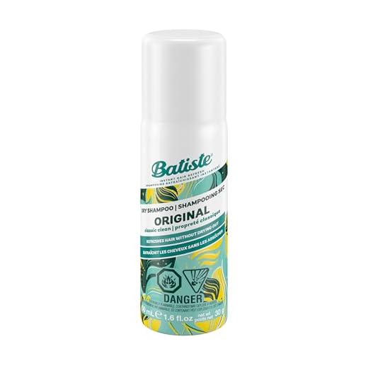 Batiste Champú en Seco Original - con Una Fragancia Limpia y Clásica, Pelo con Aspecto Limpio y Fresco, Spray, Tamaño Viaje, Fresh, 50 ml (Paquete de 1)
