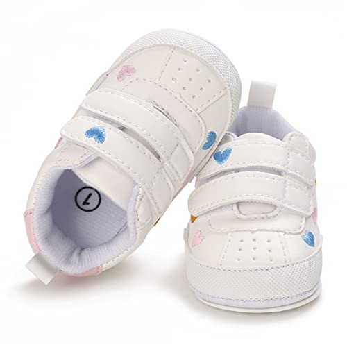 Image of E-FAK Baby Shoes Boys Girls Infant Sneakers Non-Slip Rubber Sole Toddler Crib First Walker Shoes