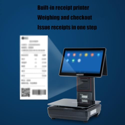 Báscula electrónica con impresora pantalla 15.6 pulg miniatura 3