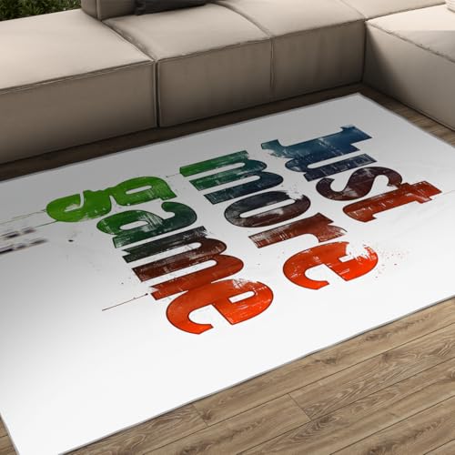 Tapis de salon 80x150cm lavable fin pour simplifier l'entretien du sol