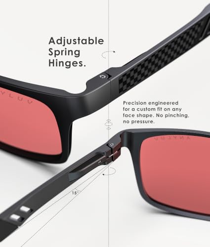 Image of ANYLUV Blue Light Blocking Glasses Men Computer Gaming Glasses Lightweight Al-Mg Metal Anti Eyestrain Eye Protection