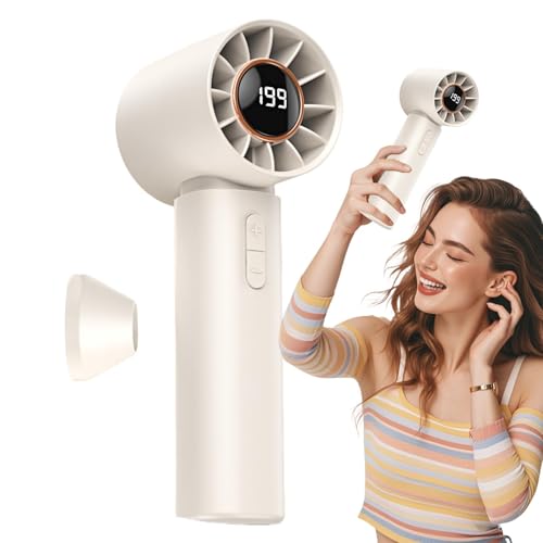Ventilador de mano, ventilador portátil portátil con Turbo Tech, ajuste de varias velocidades, para el hogar, actividades completas, camping, etc