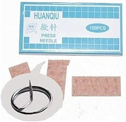 LRK ACUPRESSURE 100pcs Ear Press Needle Acupuncture Massage Auricular