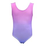 Aosva Gymnastics Leotards for Toddler Girls One-piece Sparkle Pink Running Athletic Swimsuit 2-3T