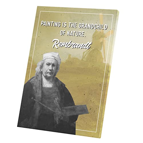 Tableau de décoration art Rembrandt affiche sur toile premium 60x85