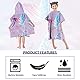 Rowjoy Badeponcho Kinder, Kinder Strandtücher Mikrofaser, Schnell Trocknender Bademantel für Jungen Mädchen (Pink Mermaid)