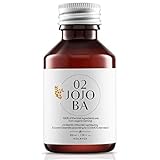 EFICACIA MÚLTIPLE - El aceite de jojoba 100% puro puede usarse como cuidado diario para la cara como crema corporal, como aceite masaje corporal, para el tratamiento del serum pelo, como desmaquillante ojos, como crema antiestrias, sobre el cuerpo y después de una depilación o del afeitado de la barba de hombre.