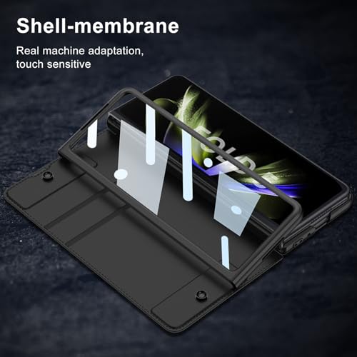 Coque protection intégrale Galaxy Z Fold 5 5G rigide antichoc carbone S-Pen - 3