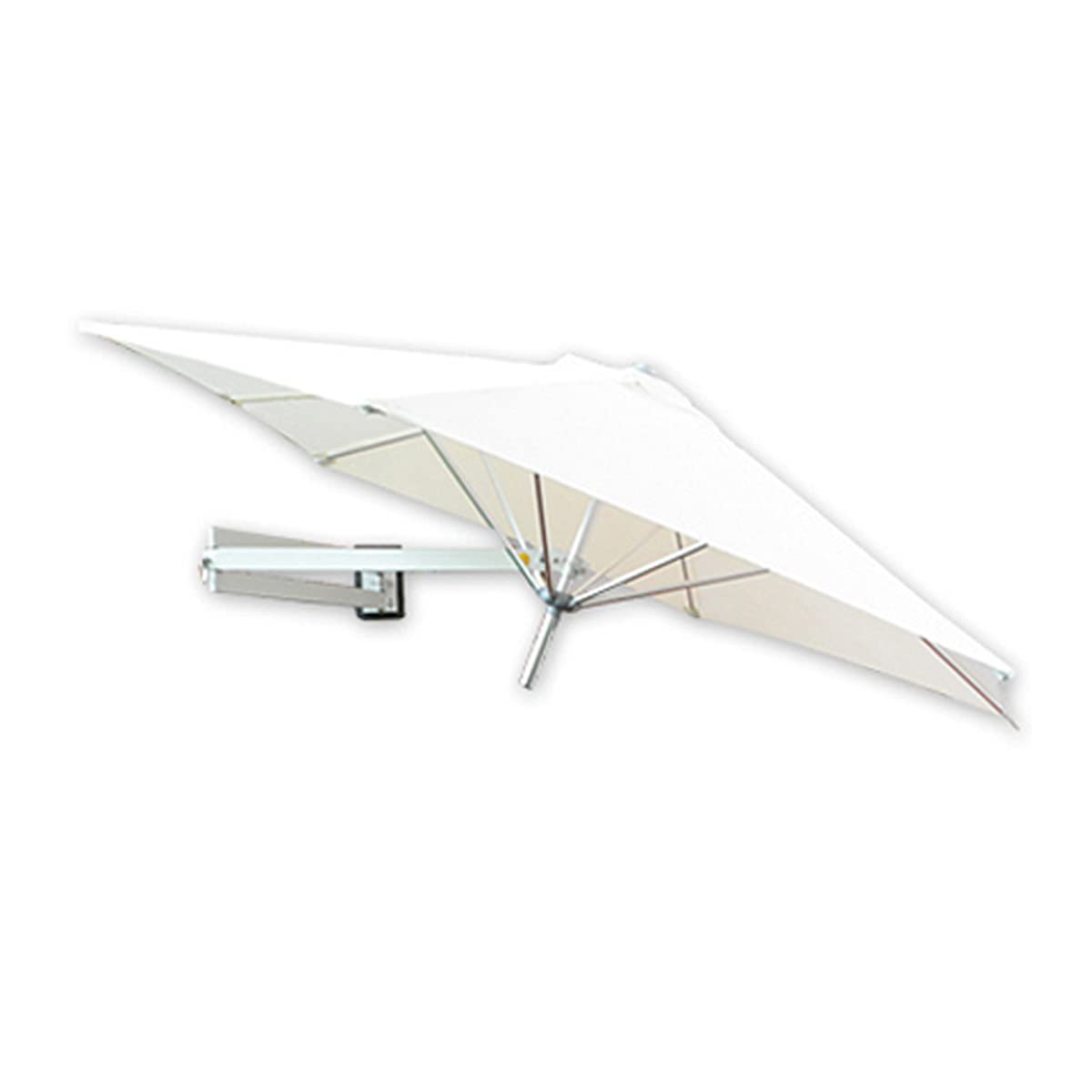HCZKIUJY Wall Mount Patio Parasol, Outdoor Umbrellas Aluminum Backyard Umbrellas 7ft/8.2ft Sunshade Round for Market, Backyard, Pool, Garden, Khaki-2.2m (White 2.2m)