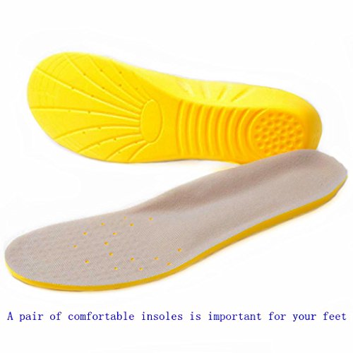 Image of Amitataha Shoe Insoles,Memory Foam Insoles, Providing Excellent Shock Absorption And Cushioning For Feet Relief,Comfortable Insoles For Men And Women For Everyday Use(Yellow, L [Us M:8-12 /W: 10-15])