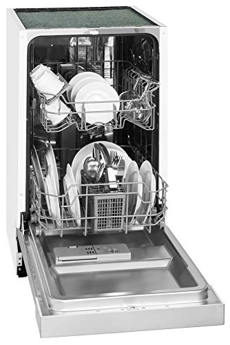 Preisvergleich Produktbild Exquisit Geschirrspüler EGSP 6025 Inox / Teilintegriert, Einbaugerät / 9 Maßgedecke