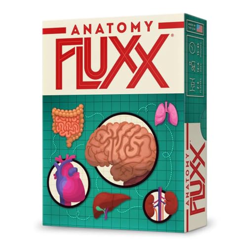 Looney Labs | Fluxx: Anatomy Edition | Family Card Game | Ages 12+ | 2-6 Players | 15-45 Minutes Playing Time