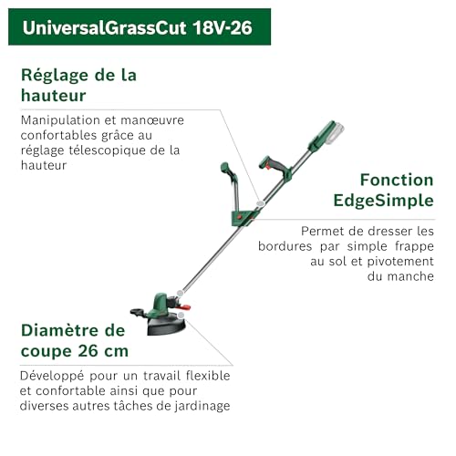 Bosch UniversalGrassCut 18V - vue 6