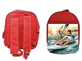 1 Mochila roja y 1 estuche. Ideal para la escuela y transportar lo que quiera. El dibujo no se estropea con el tiempo, no se caerá, “insertado” en el material, NO es una pegatina. El estuche incluye material de regalo y no se aceptaran reclamaciones relativas a esto. La mochila incluye 2 bolsillos extra. IMPORTANTE: La impresión en la mochila va en una pieza desmontable que se une con velcro, esto fácilita su lavado.