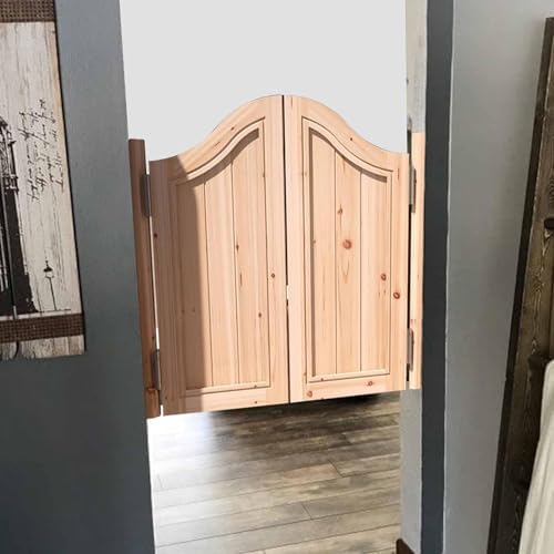 Indoor Cafe Swing Door, Heavy Duty Western Style Swinging Doors for Hallway, Bedroom, Bathroom - Durable Cafe Doors for Home Decor and Space Saving